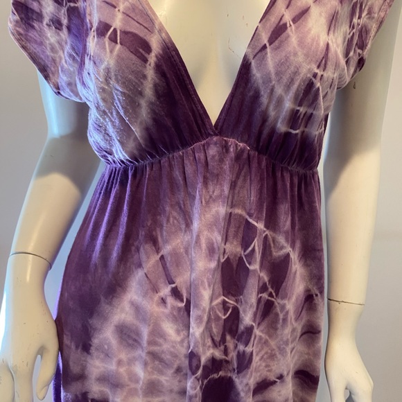 VOXX Sun Dress Tie-Dye Dress or Bathing Suit Cover-Up Fairiecore Beachy One Size - Picture 9 of 9